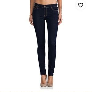 7 For All Mankind The Skinny dark wash jeans
